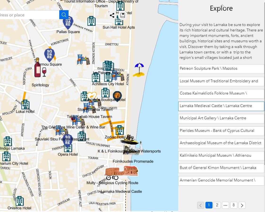 Larnaka Interactive Map